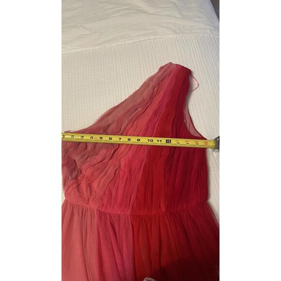 Hutch x Anthropologie - One-Shoulder Pleated Colorblock Maxi Dress, size 8 - Picture 12 of 13